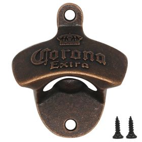 Zinc Alloy Bottle Opener Wall Mounted Vintage Retro Beer Opener Tool Accessories Bronze Color with Screws Bar Decoration Gadgets - China - B