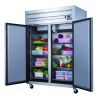 40.7 cu.ft. Commercial Upright Reach-in Refrigerator with 2 doors made by Stainless Steel  - 40.7 cu.ft. - SILVER