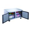 2 Door Commercial Undercounter Refrigerator made by stainless steel 48.125 in. W 12.2 cu.ft. - SILVER - 48.125 in. W 12.2 cu.ft.