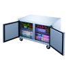 2 Door Commercial Undercounter Refrigerator made by stainless steel 48.125 in. W 12.2 cu.ft. - SILVER - 48.125 in. W 12.2 cu.ft.