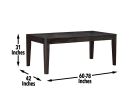 Ally - 5 Piece Dining Set - Dark Brown - as Pic