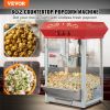 VEVOR Popcorn Popper Machine 8 Oz Countertop Popcorn Maker 850W 48 Cups Red - Default