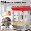 VEVOR Popcorn Popper Machine 8 Oz Countertop Popcorn Maker 850W 48 Cups Red - Default