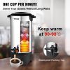 VEVOR Commercial Coffee Urn 50 Cup Stainless Steel Coffee Dispenser Fast Brew - Default