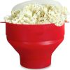 1pc Collapsible Silicone Microwave Popcorn Popper - Quick and Easy Way to Make Delicious Popcorn at Home - Yellow