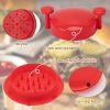 1pc Multifunctional Chicken Meat Shredder; Household Chicken Breast Meat Splitter; Non-slip Meat Tearer; Meat Mincer Tool; Shredded Tear Meat - RED