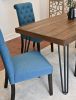 Ashford 7-Piece Dining Set, Hairpin Dining Table with 6 Chairs, 4 Color Options - as Pic