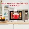 1pc Collapsible Silicone Microwave Popcorn Popper - Quick and Easy Way to Make Delicious Popcorn at Home - Purple